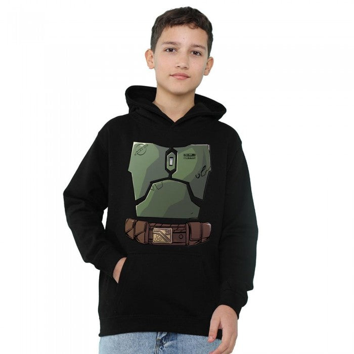 Front - Star Wars Childrens/Kids Boba Fett Costume Hoodie