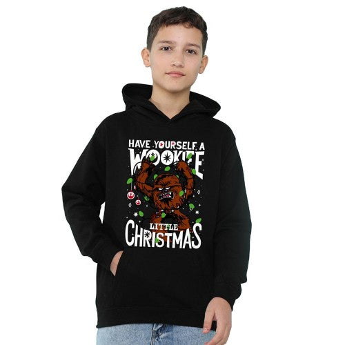 Front - Star Wars Childrens/Kids Little Christmas Wookiee Hoodie