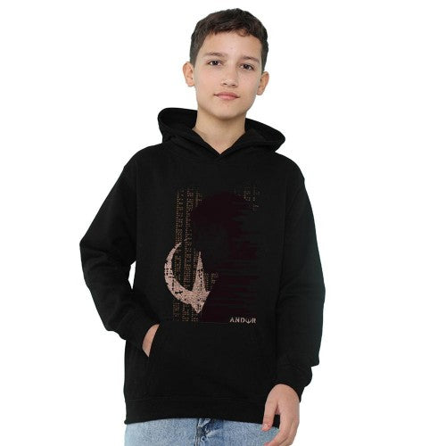 Front - Star Wars: Andor Childrens/Kids Redacted Hoodie