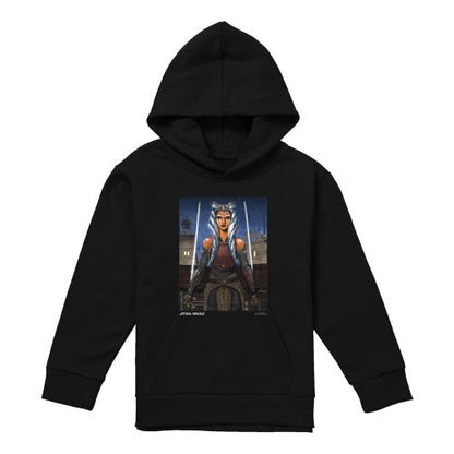 Front - Star Wars Mandalorian Childrens/Kids Heroic Ahsoka Tano Hoodie