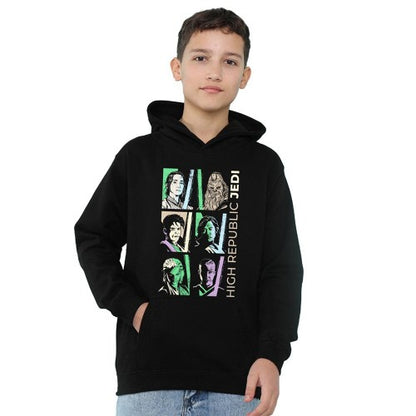 Front - Star Wars: The Acolyte Childrens/Kids High Republic Jedi Pastel Hoodie