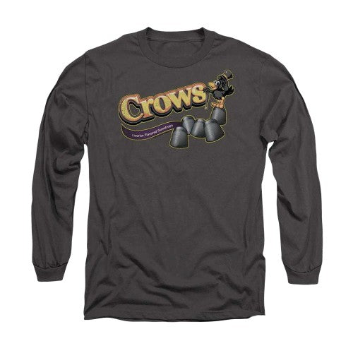 Front - The Crow Unisex Adult Tootsie Roll Long-Sleeved T-Shirt