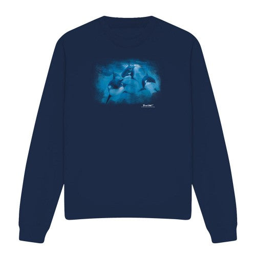 Front - Wild Wings Unisex Adult Pod Of Orcas Sweatshirt