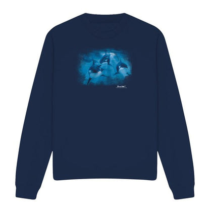 Front - Wild Wings Unisex Adult Pod Of Orcas Sweatshirt