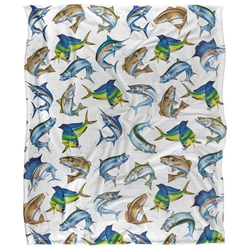Front - JQ Licensing Silky Saltwater Gamefish Supersoft Blanket