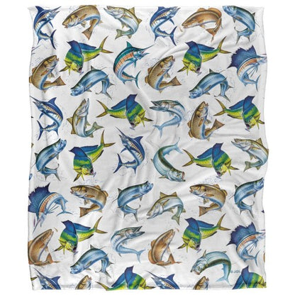 Front - JQ Licensing Silky Saltwater Gamefish Supersoft Blanket