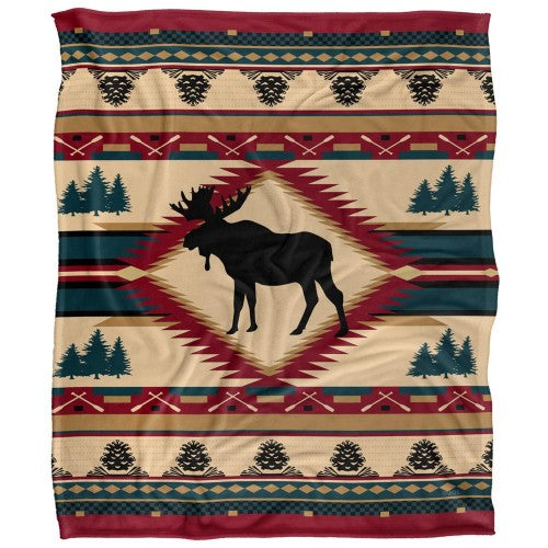Front - JQ Licensing Silky Moose Supersoft Blanket