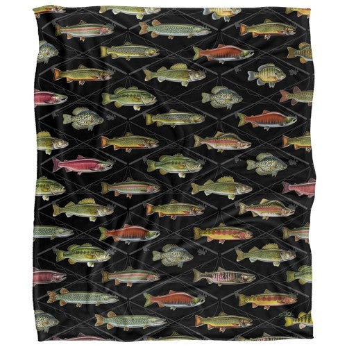 Front - JQ Licensing Silky FIshing Supersoft Blanket