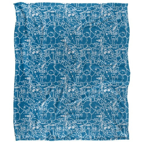 Front - JQ Licensing Silky FIshing Supersoft Blanket