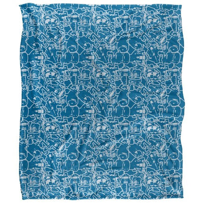 Front - JQ Licensing Silky FIshing Supersoft Blanket