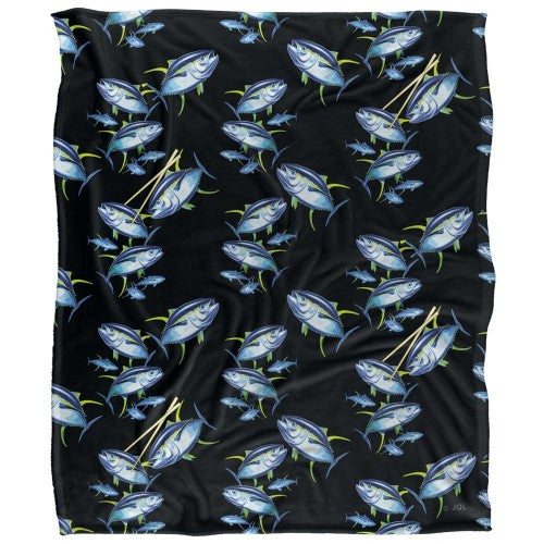 Front - JQ Licensing Silky Patterned Supersoft Blanket