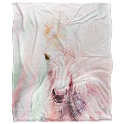 Front - Reinders Silky Unicorn Supersoft Blanket