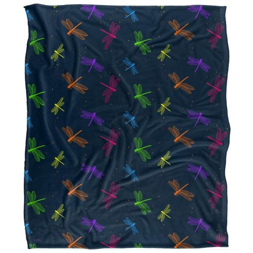 Front - JQ Licensing James Piazza Silky Dragonfly Supersoft Blanket