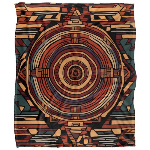 Front - JQ Licensing James Piazza Silky Aztec Supersoft Blanket