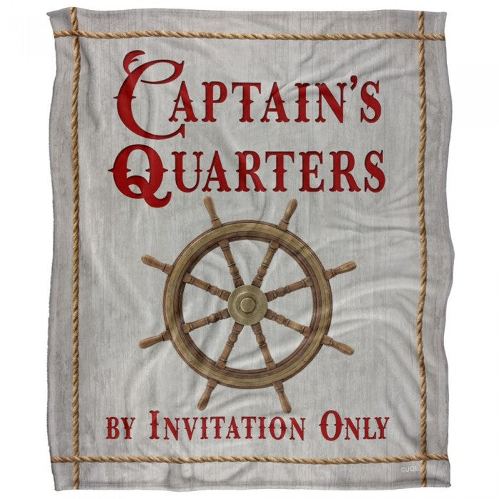 Front - JQ Licensing James Piazza Captain´s Quarters Coastal Supersoft Blanket