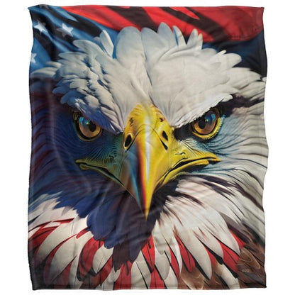 Front - JQ Licensing James Piazza Silky Eagle Supersoft Blanket