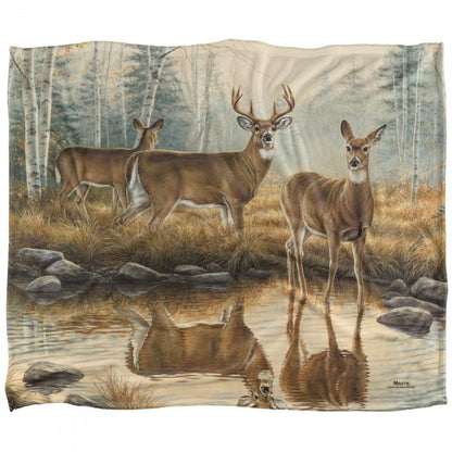 Front - Wild Wings Reflections 2 Silky Autumn Supersoft Blanket
