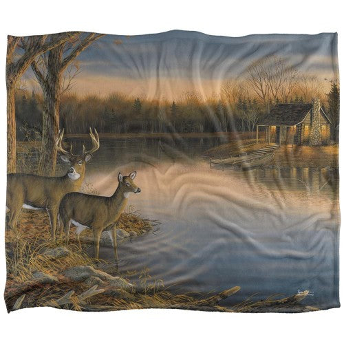 Front - Wild Wings Tranquil Evening 2 Silky Supersoft Blanket