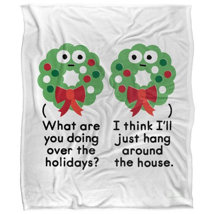 Front - David Olenick Merry Christmas To Wall Silky Supersoft Blanket