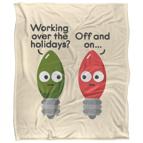 Front - David Olenick Seasonal Employment Silky Supersoft Blanket