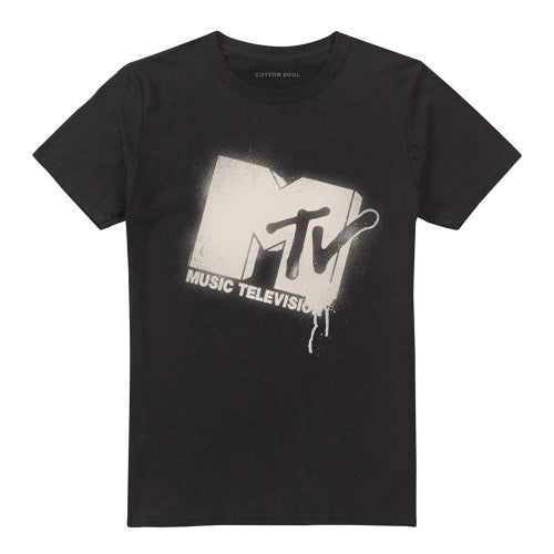 Front - MTV Unisex Adult Over Spray T-Shirt