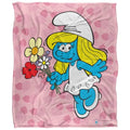 Front - The Smurfs Silky Smurfette Supersoft Blanket