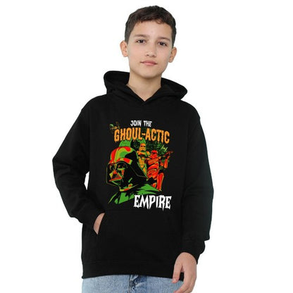 Front - Star Wars: The Empire Strikes Back Childrens/Kids Join The Ghoul-Actic Empire Hoodie