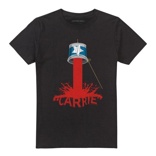Front - Carrie Unisex Adult Bucket Of Blood T-Shirt
