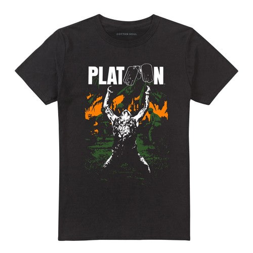 Front - Platoon Unisex Adult Graphic T-Shirt