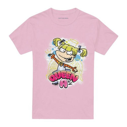 Front - Rugrats Unisex Adult Queen A For Angelica T-Shirt