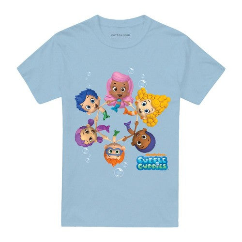 Front - Bubble Guppies Unisex Adult Characters T-Shirt