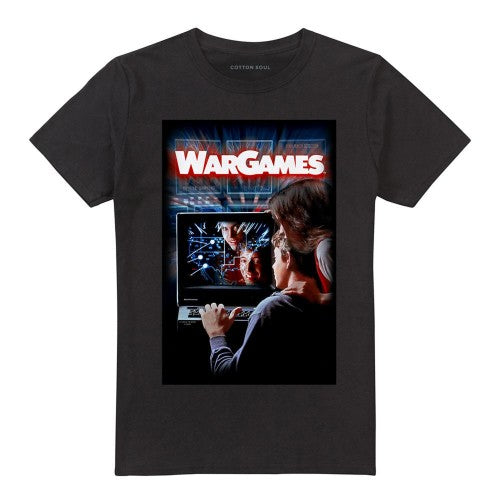 Front - WarGames Unisex Adult Poster T-Shirt