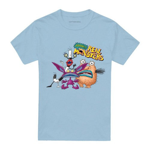 Front - Aaahh!!! Real Monsters Unisex Adult Oblina, Ickis & Krumm T-Shirt