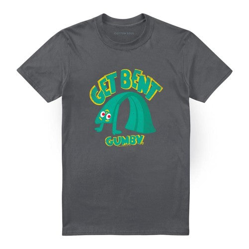 Charcoal Heather - Front - Gumby Unisex Adult Get Bent T-Shirt