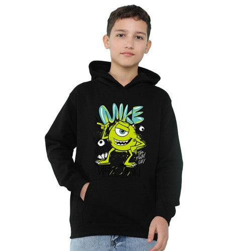 Front - Monsters University Childrens/Kids Mike Wazowski Graffiti Hoodie