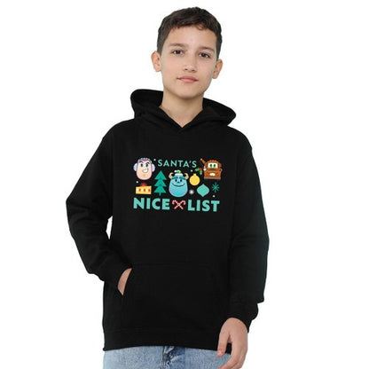 Front - Disney Pixar Childrens/Kids Santa´s Nice List Heather Christmas Pullover Hoodie