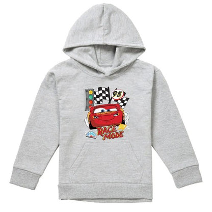 Front - Cars Childrens/Kids Race Mode 95 Lightning McQueen Hoodie