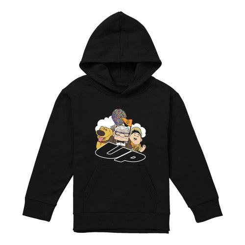 Front - Up Childrens/Kids Group Balloons Hoodie