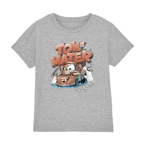Front - Cars Boys Screech Tow Mater Heather T-Shirt