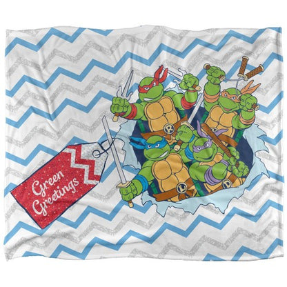 Front - TMNT Package Burst Silky Supersoft Blanket