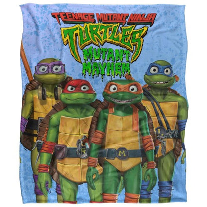 Front - Teenage Mutant Ninja Turtles: Mutant Mayhem Turtle Teens Silky Supersoft Blanket