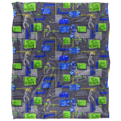 Front - Teenage Mutant Ninja Turtles: Mutant Mayhem Sewer Tech Silky Patterned Supersoft Blanket