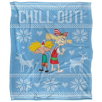 Front - Ren & Stimpy Chill Out Silky Supersoft Blanket