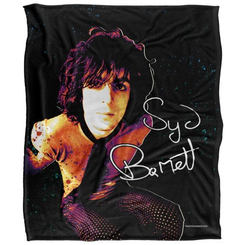 Front - Syd Barrett Silky Splatter Supersoft Blanket