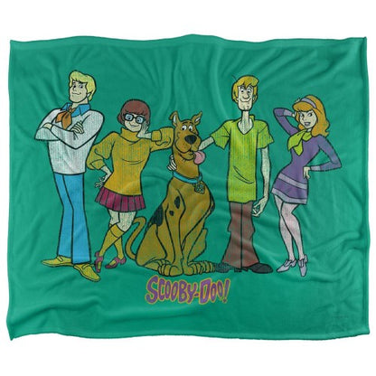 Front - Scooby Doo Silky Gang Supersoft Blanket