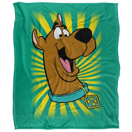 Front - Scooby Doo Silky Burst Supersoft Blanket