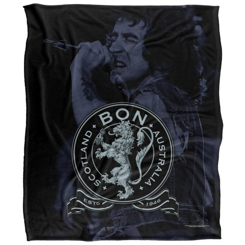 Front - Bon Scott Silky Seal Supersoft Blanket