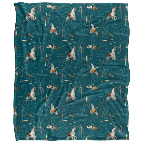 Front - JQ Licensing Bs-Jp Silky Ducks Hunting Supersoft Blanket