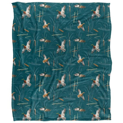 Front - JQ Licensing Bs-Jp Silky Ducks Hunting Supersoft Blanket