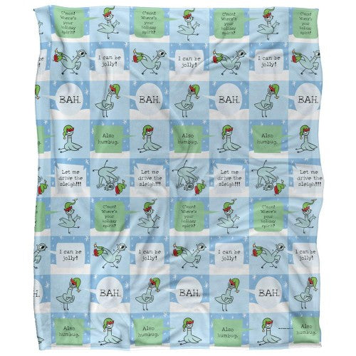 Front - The Pigeon Dont Let Drive The Silky Sleigh Supersoft Blanket
